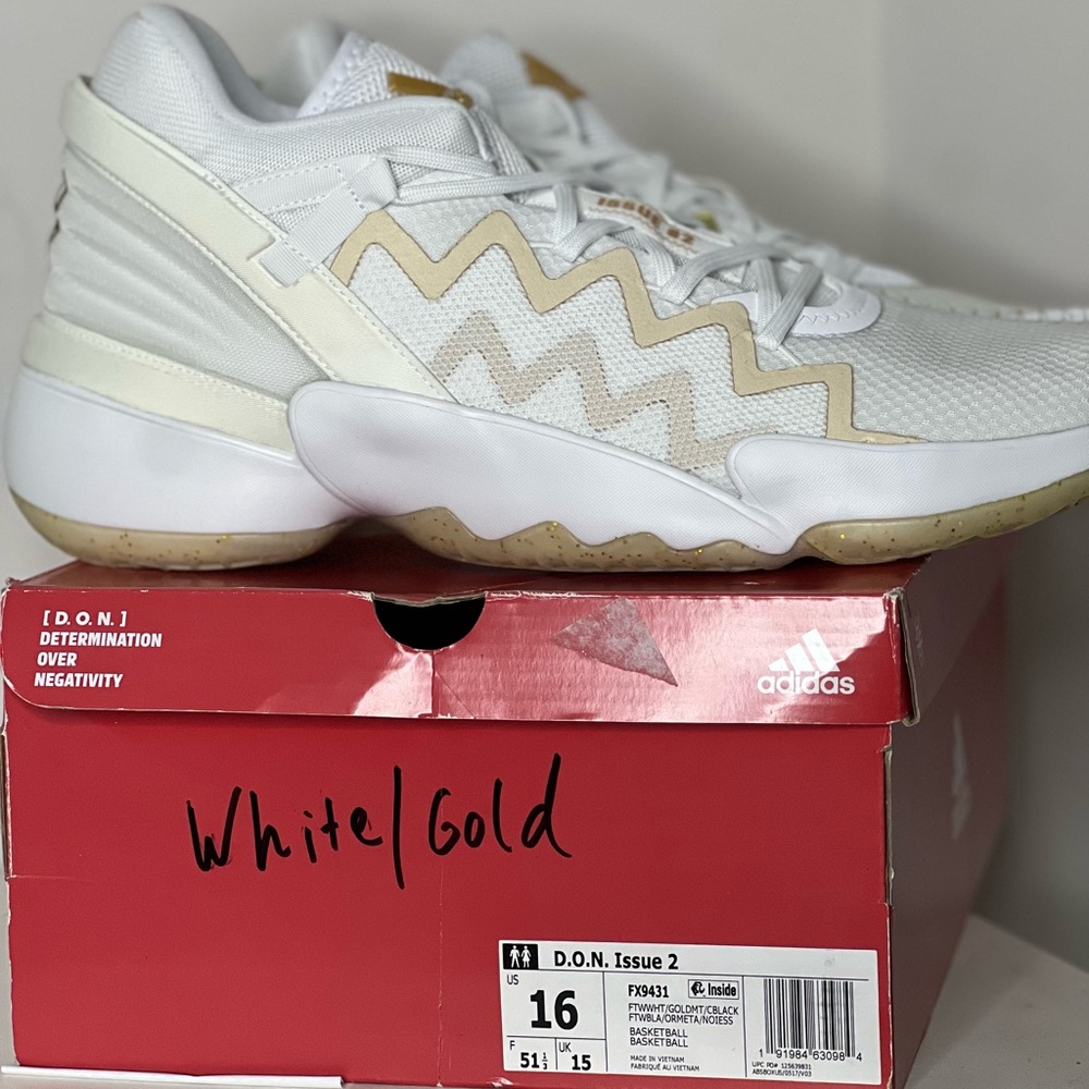 Adidas D.O.N. Issue #2 Wht/Gold